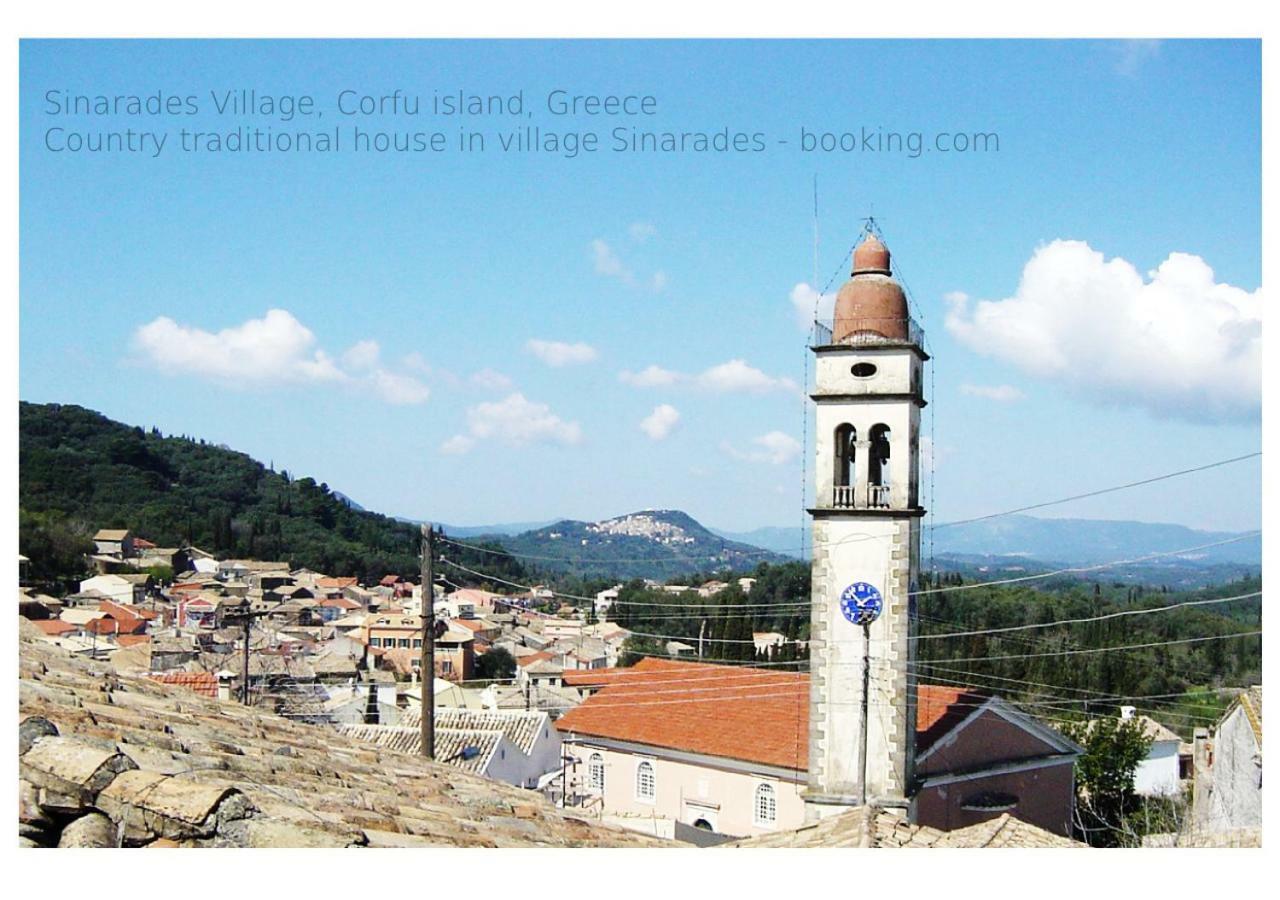 Country Traditional House In Corfu Village, Greece Sinarádes Exterior foto